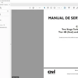 Case New Holland Cursor 13 Two Stage Turbocharger Tier 4B (final) & Stage IV Motor Manual de Servicio - PDF DOWNLOAD (Spanish)