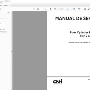 Case New Holland NEF Four Cylinder Mechanical Tier 2 and Stage II Motor Manual de Servicio - PDF DOWNLOAD (Spanish)