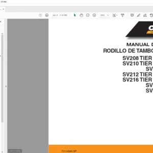 Case SV 208 SV 210 SV 211 SV 212 SV 216 SV 223 SV 228 Rodillo de tambor simple Cummins Tier 1–3 Manual de Taller - PDF DOWNLOAD (Spanish)