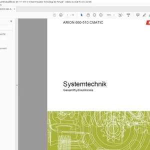 Claas ARION 660-510 CMATIC Gesamthydraulikkreis 00 1171 079 0 10162019 System Technology DE PDF