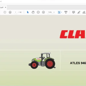 Claas ATLES 946 Use and Maintenance Manual - PDF DOWNLOAD