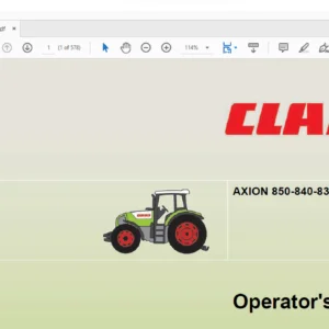 Claas AXION 850-840-830-820-810 CEBIS Operator's manual - PDF DOWNLOAD