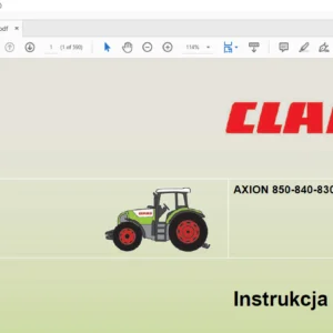 Claas AXION 850-840-830-820-810 CEBIS Instrukcja obsługi Manual - PDF DOWNLOAD(polish)