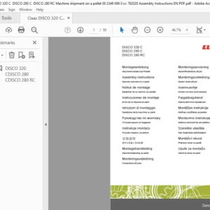 Claas DISCO 320 C DISCO 280 C DISCO 280 RC Assembly Instruction Manual - PDF DOWNLOAD