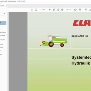 Claas DOMINATOR 130 Hydraulik Systemtechnik - PDF DOWNLOAD (GERMAN)