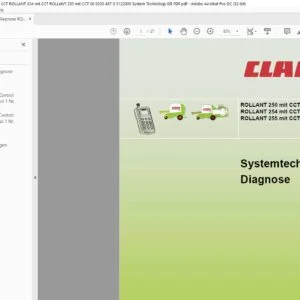 Claas Diagnose ROLLANT 250 mit CCT ROLLANT 254 mit CCT ROLLANT 255 mit CCT 00 0293 487 0 5122009 System Technology DE PDF