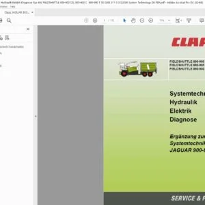 Claas JAGUAR 900-830 FIELDSHUTTLE 890-900 CSL 890-900 C 890-900 T Ergänzung zur Systemtechnik - PDF DOWNLOAD (German)
