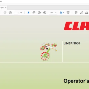 Claas LINER 3000 operator’s Manual - PDF DOWNLOAD