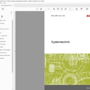 Claas ROLLANT 455 454 00 0290 107 3 982014 System Technology DE PDF