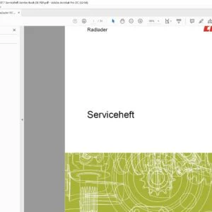 Claas Radlader 00 0302 240 0 5312017 Serviceheft Service Book DE PDF