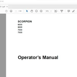 Claas SCORPION 6030 6035 7030 7035  Operator’s Manual - PDF DOWNLOAD
