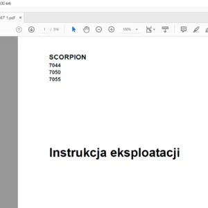 Claas SCORPION 7044 7050 7055 Instrukcja eksploatacji Manual- (Polish)