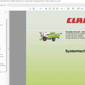 Claas TUCANO 450-430 340-320 Systemtechnik - PDF DOWNLOAD (GERMAN)