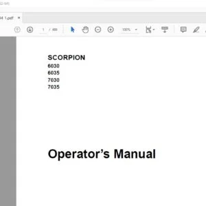 Claas Telehandler SCORPION 6030 6035 7030 7035 Operator’s Manual - PDF DOWNLOAD