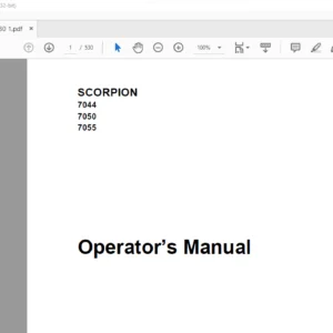Claas Telehandler Scorpion 7044 7050 7055 operator's Manual  - PDF DOWNLOAD