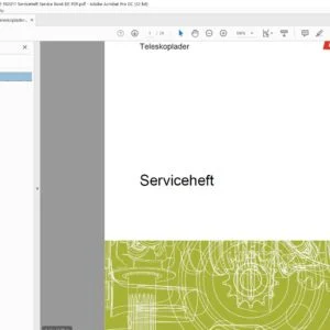 Claas Teleskoplader 00 0293 928 2 592017 Serviceheft Service Book DE PDF
