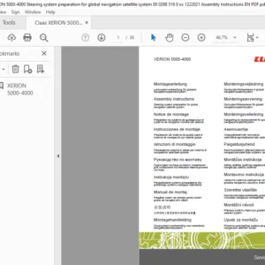 Claas XERION 5000-4000 Assembly Instruction Manual - PDF DOWNLOAD