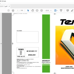 Claas Temis 610 630 650 User And Maintenance Manual - PDF DOWNLOAD