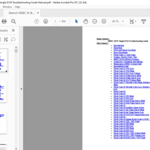 Detroit DDEC III & IV Single ECM Troubleshooting Guide Manual - PDF DOWNLOAD