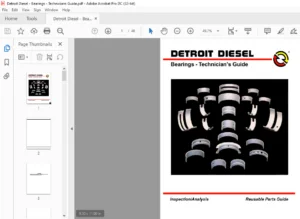 Detroit Diesel Bearing Technician's Guide Manual - PDF DOWNLOAD