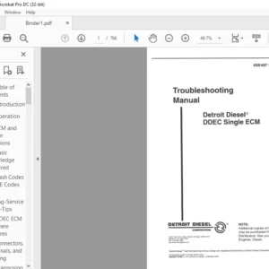 Detroit Diesel DDEC Single ECM Troubleshooting Manual - PDF DOWNLOAD