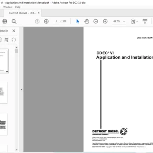 Detroit Diesel DDEC VI Application & Installation Manual - PDF DOWNLOAD