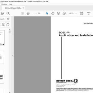 Detroit Diesel DDEC VI Application & Installation Manual - PDF DOWNLOAD