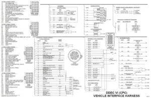 Detroit Diesel DDEC VI (CPC) VEHICLE INTERFACE HARNESS SCHEMATIC - PDF DOWNLOAD