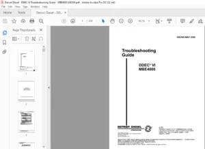 Detroit Diesel DDEC VI MBE4000 Troubleshooting Guide Manual - PDF DOWNLOAD