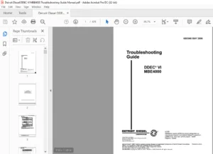 Detroit Diesel DDEC VI MBE4000 Troubleshooting Guide Manual - PDF DOWNLOAD