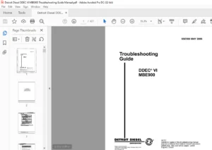 Detroit Diesel DDEC VI MBE900 Troubleshooting Guide Manual - PDF DOWNLOAD
