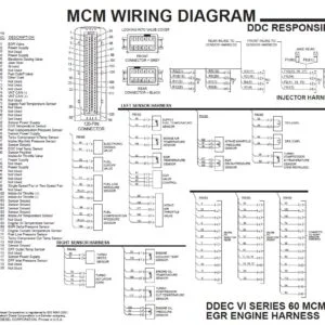 Detroit Diesel DDEC VI SERIES 60 MCM EGR Engine Harness Wiring Diagram - PDF DOWNLOAD