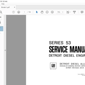 Detroit Diesel Engine Series 53 Service Manual - PDF DOWNLOAD