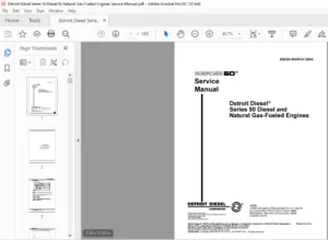 Detroit Diesel Series 50 Diesel & Natural Gas-Fueled Engines Service Manual - PDF DOWNLOAD