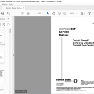 Detroit Diesel Series 50 Diesel & Natural Gas-Fueled Engines Service Manual - PDF DOWNLOAD