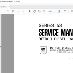 Detroit Diesel Series 53 Service Manual - PDF DOWNLOAD