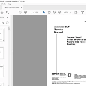 Detroit Diesel Series 60 Diesel & Natural Gas-Fueled Engines Service Manual - PDF DOWNLOAD