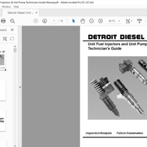 Detroit Diesel Unit Fuel Injectors & Unit Pump Technicians Guide Manual - PDF DOWNLOAD