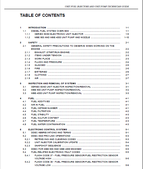 Detroit Diesel Unit Fuel Injectors & Unit Pump Technicians Guide Manual ...