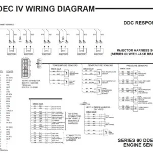 Detroit SERIES 60 DDEC IV MY2003 EGR ENGINE SENSOR HARNESS Wiring Diagram - PDF DOWNLOAD