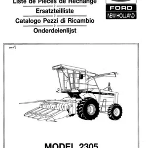 Ford New Holland 2305 Forage Harvester Service Parts Catalog Manual - PDF DOWNLOAD