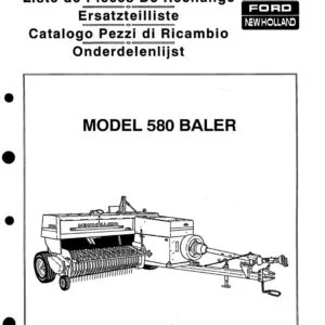 Ford New Holland 580 Baler Service Parts Catalogue Manual - PDF DOWNLOAD