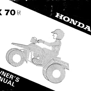 HONDA TRX70 H SPORTRAX OWNER'S MANUAL  - PDF DOWNLOAD
