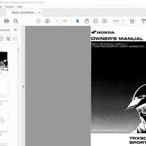 Honda TRX 90 SPORTRAX 90 OWNER’S MANUAL