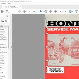 Honda TRX300EX Service Manual - PDF DOWNLOAD