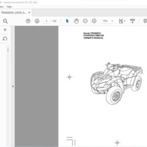Honda TRX680FA FOURTRAX RINCON OWNER’S MANUAL - Pdf Download