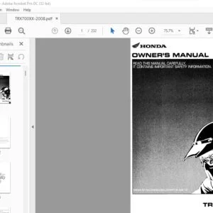 Honda TRX700XX OWNER’S MANUAL - PDF DOWNLOAD