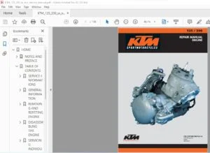 KTM 125 200 Engine Repair Manual - PDF DOWNLOAD