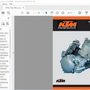 KTM 125 200 Engine Repair Manual - PDF DOWNLOAD