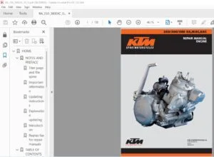 KTM 250 300 380 SX MXC EXC Engine Repair Manual - PDF DOWNLOAD